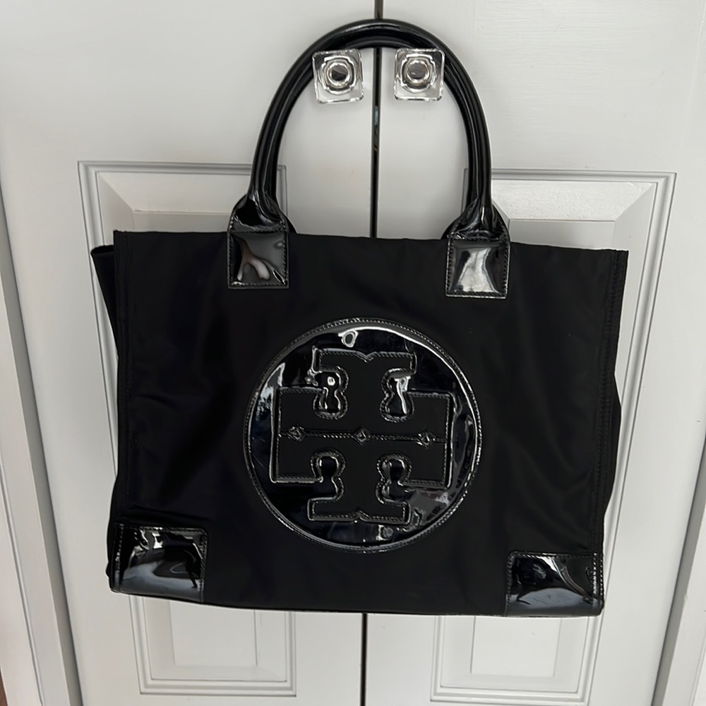 Tory Burch Nylon/Patent Tote Bag
